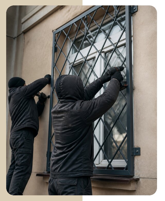 Установка антивандальных решеток на окна в Людинове